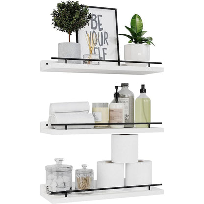 Wooden Wall Shelf: Bathroom Storage & Decor